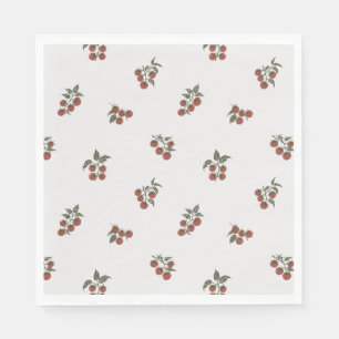 Verstreute Tomaten-Zweig Botanische Picknick Serviette