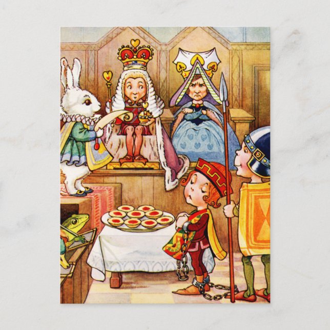 Versuch des Herzens - Alice im Wunderland Postkarte (Vorderseite)