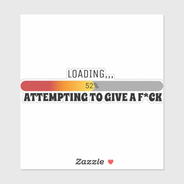 Versuch, einen, aufkleber (Blatt)