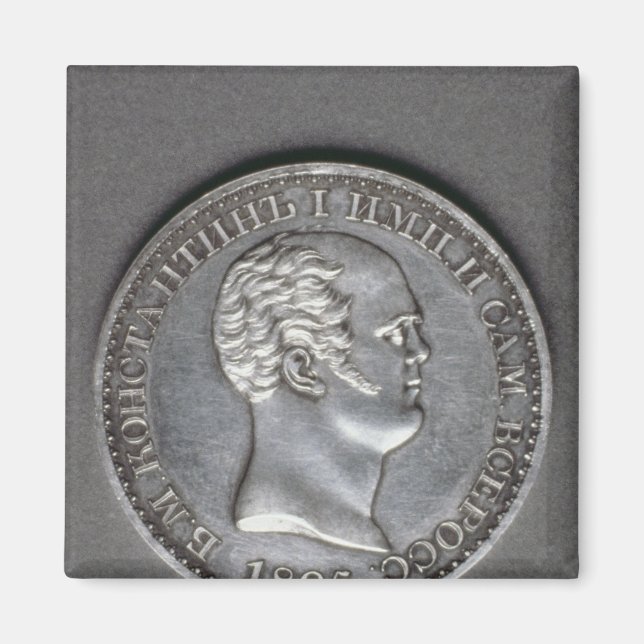Versuch für einen Rubel Konstantinus Pavlowitsch Magnet (Vorne)