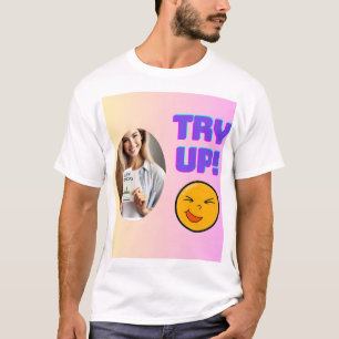 Versuch mal! Fun Emoji Design für Holiday Cheer T-Shirt