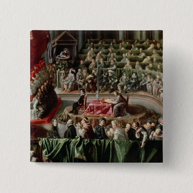 Versuch von Galileo, 1633 Button (Vorderseite)