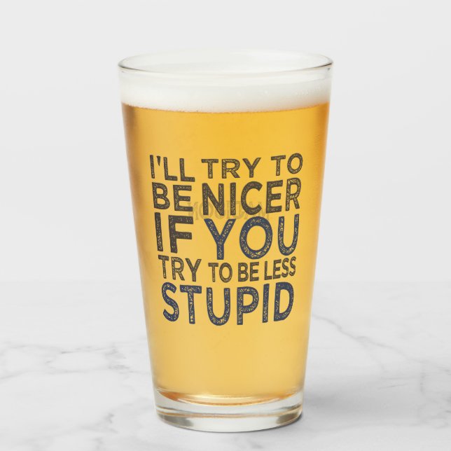 Versuche, nackter individuelle Name zu sein Glas (Vorne (Gefüllt))