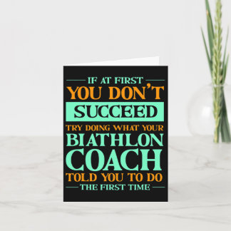 Versuchen Sie, das zu tun, was Ihr Biathlon-Traine Karte