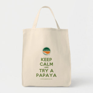 Versuchen Sie eine Papaya! Tragetasche