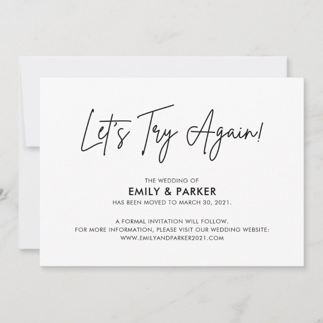 Versuchen wir es noch einmal mit der Ankündigung d (Vorderseite)