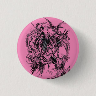 Versuchung des heiligen Antonius des Großen Button