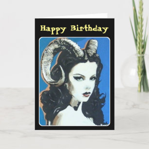 'Versuchung im Magick' Gemälde auf einem Dankeskarte