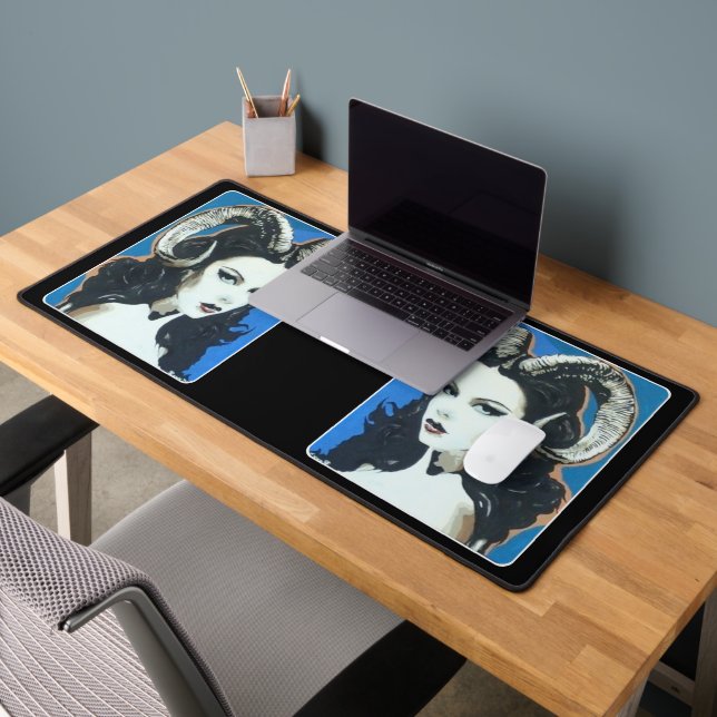 'Versuchung im Magick' Gemälde auf einem Schreibtischunterlage (Büro 2)