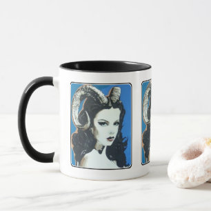 'Versuchung im Magick' Gemälde auf einem Tasse