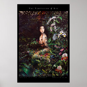 Versuchung von Eve im Garten Eden Poster