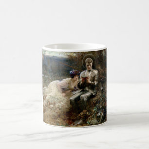 Versuchung von Sir Percival (mittelalterlicher Rit Kaffeetasse