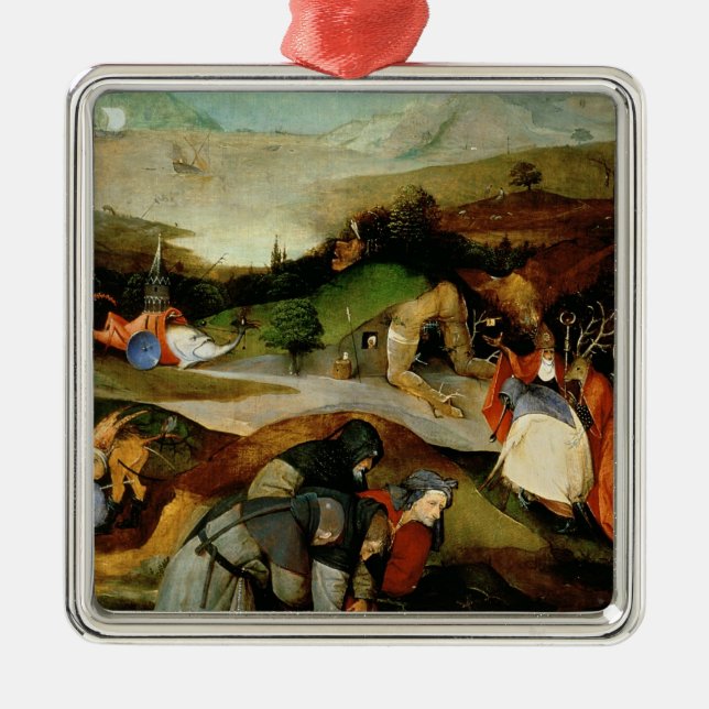 Versuchung von St Anthony Silbernes Ornament (Vorne)