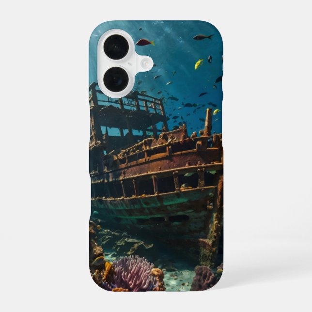 Versunkenes Schatz iPhone 16 Hülle (Rückseite)
