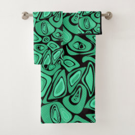 Vert, abstrait, rétro