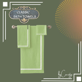 Vert avec bordure blanche