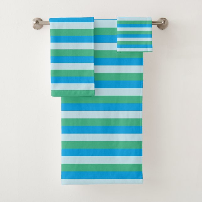 Vert bleu-clair, d'Aqua et rayures de turquoise (En situation)