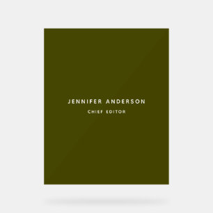 Vert Chic Professionnel Moderne Minimaliste