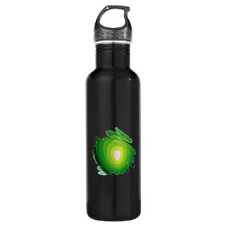 Vert de Chakra de coeur sur la bouteille d'eau