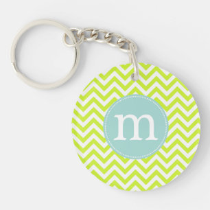 Vert de chaux moderne Chevron personnalisé