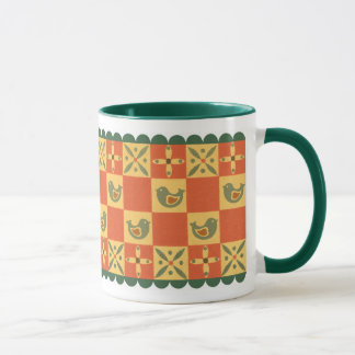 Vert de marche de tasse d'oiseaux