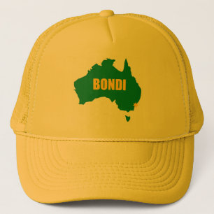 Vert de plage de Bondi et casquette de carte d'or