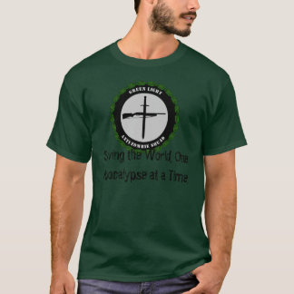 Vert de T-shirt de GLAZS