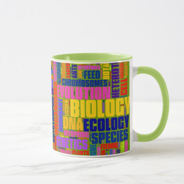 Vert de tasse de Wordle de biologie (Droite)