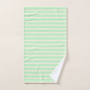 Vert et beige cinq rayures motif