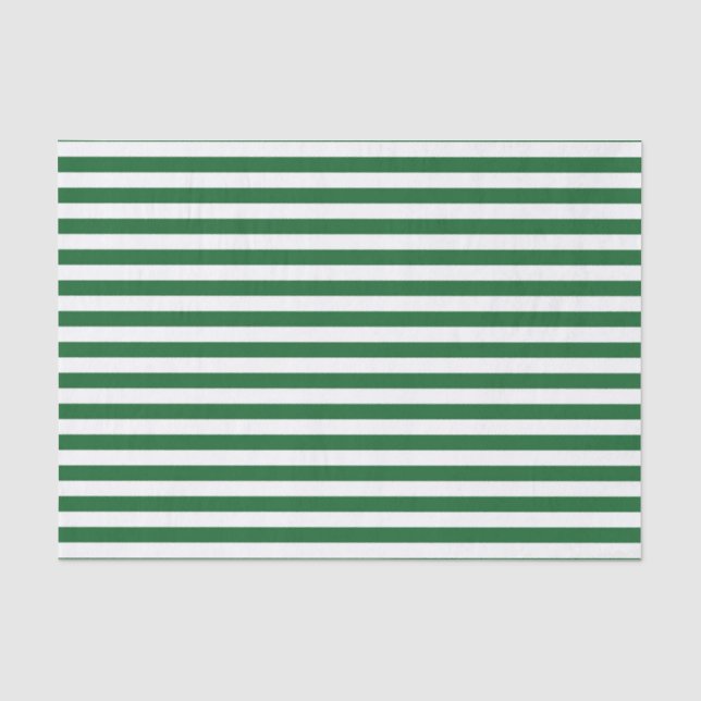 Vert et blanc barre le papier de soie de soie (Recto)