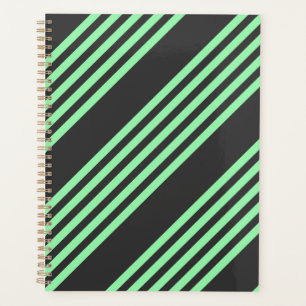 Vert et charbon de bois cinq bandes motif