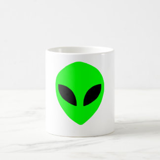 vert étranger de tasse de visage