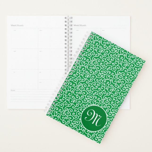 Vert japonais Karakusa Spiral Vine Motif (Devant avec enveloppe)