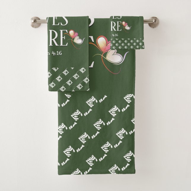 Vert | LOVE LIVES ICI | Personnalisable (En situation)