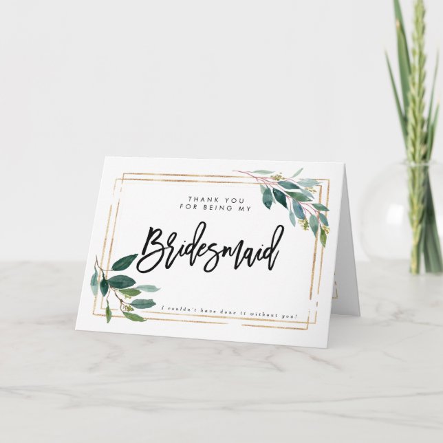vert merci d'être ma carte de femme de chambre (Devant)