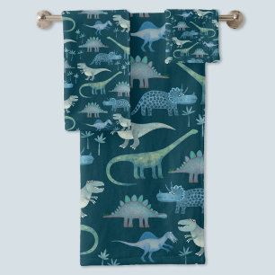 Vert Motif Dinosaur