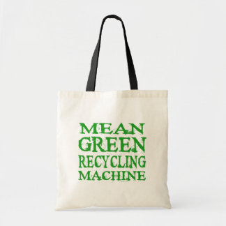Vert moyen réutilisant des sacs de machine