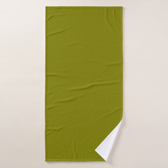 Vert olive classique (Serviette de bain)