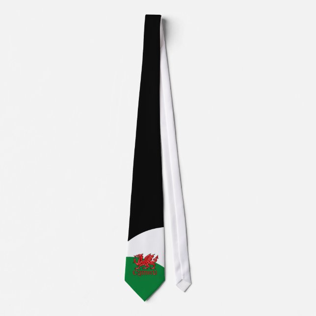 Vert Pays de Galles blanc rouge de cravate de (Devant)
