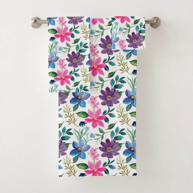 Vert rose pâle Pink Rose Motif Floral rose (En situation)