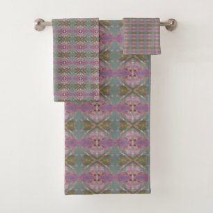 Vert turquoise Et Mauve