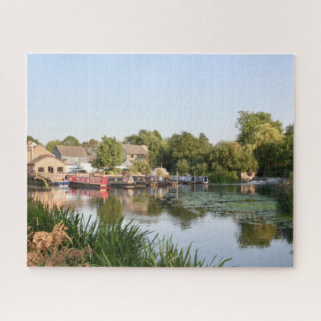 Vertäute Schmalboote Mountsorrel England (Horizontal)