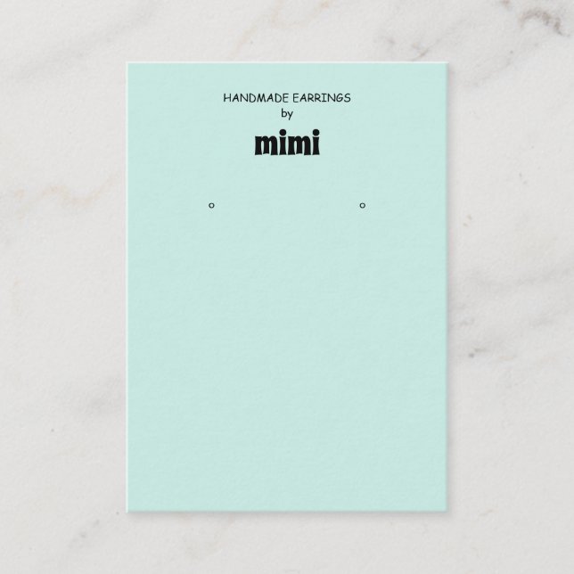 Verte Bible Verse oreille Carte de visite d'affich (Devant)