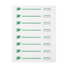 Verte Gras Casquette Envelopper le Étiquette