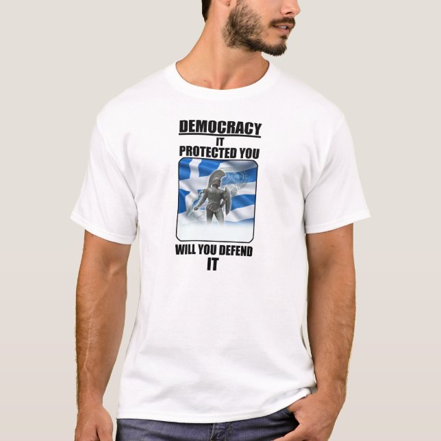 Verteidigen Sie Demokratie T-Shirt (Vorderseite)