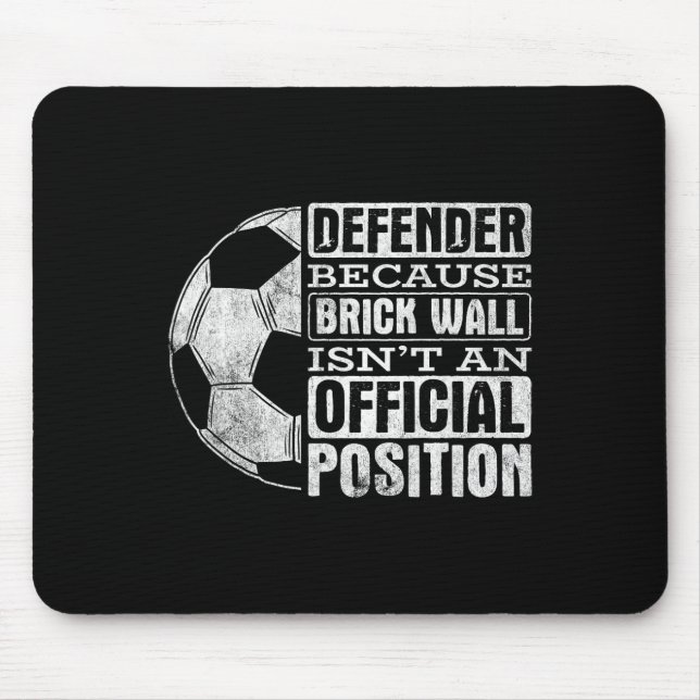 Verteidiger Backsteinmauer Position Sport Fußll Ll Mousepad (Vorne)