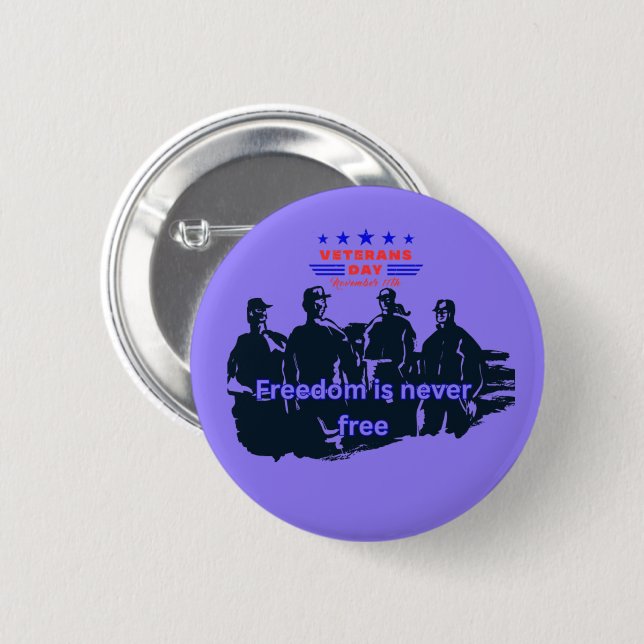 Verteidiger der Freiheit helllila Button (Vorne & Hinten)