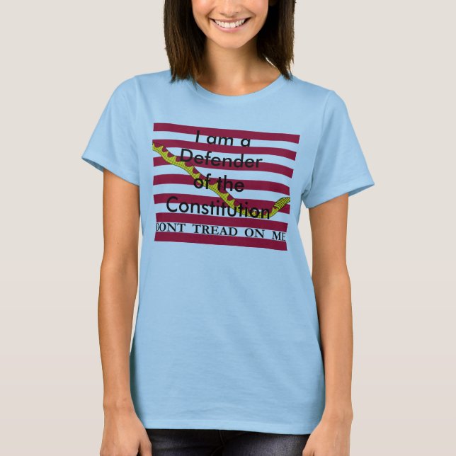 Verteidiger des T - Shirt der Konstitutionsfrau (Vorderseite)