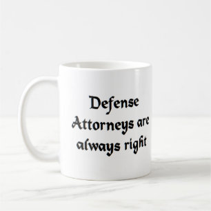 Verteidiger haben immer Recht Kaffeetasse