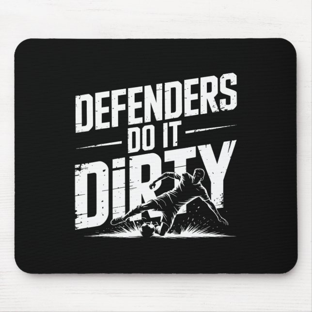 Verteidiger machen es schmutzig Grätsche Fußball Mousepad (Vorne)